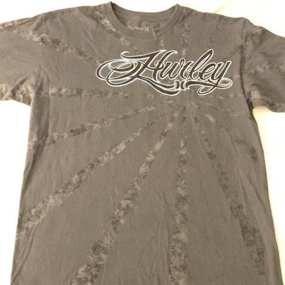 Hurley Other - Hurley Grey Sunburst Logo Tee Size Medium